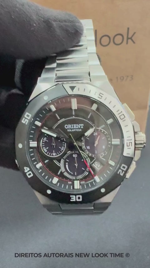 Relógio ORIENT SolarTech Cronónógrafo MBSSC277 G1SX