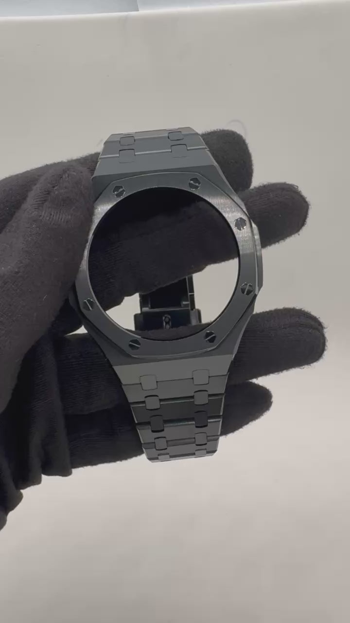 Pulseira de G-Shock Genérica em Metal Preto Para Linha GA-2100 GA-2110 e GAB-2100