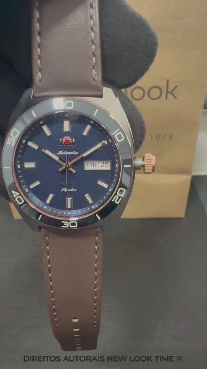 Relógio ORIENT Automático 3 Estrelas Elegance YN6MC019 D1NX