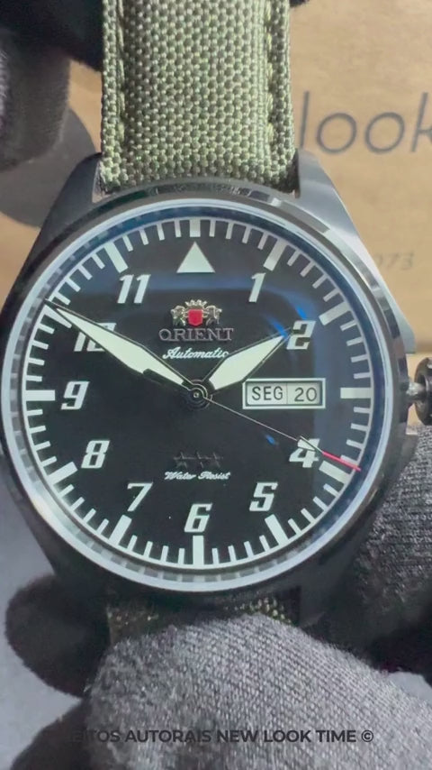 Relógio ORIENT Automático Sport Air Pilot YN6PN010 P2EX