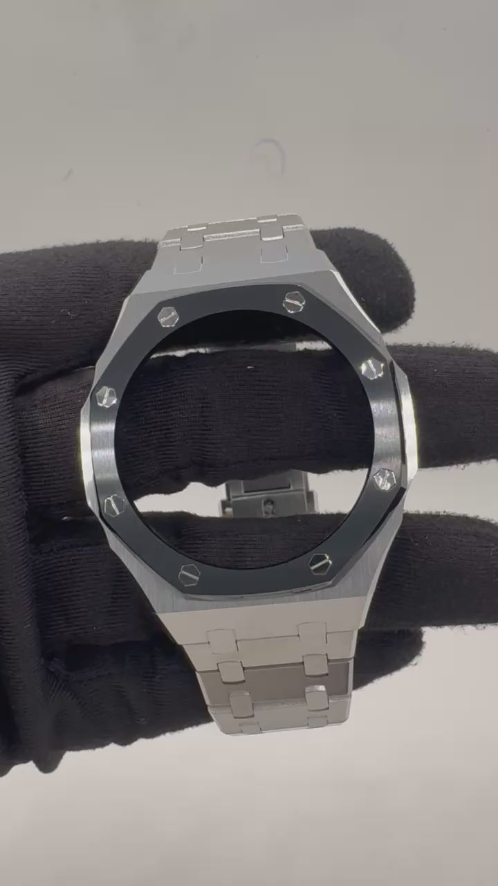 Pulseira de G-Shock Genérica em Metal Prata Para Linha GA-2100 GA-2110 e GAB-2100