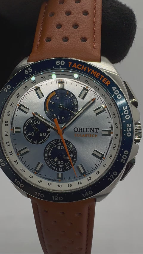 Relógio ORIENT SolarTech Elite Land MBSCC070 *Calendário Perpétuo