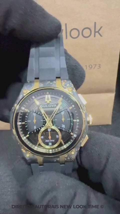 Relógio BULOVA Curv 98A328 *Carbono Forjado