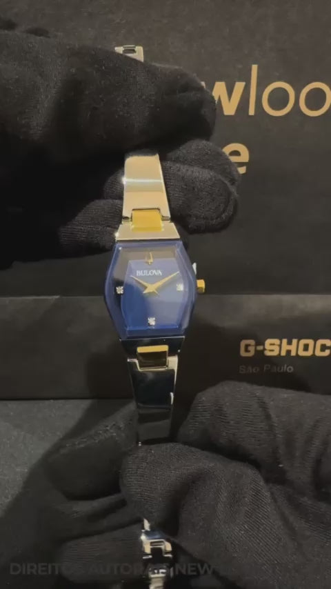 Relógio BULOVA Feminino Modern Gemini 98P218 *Diamantes