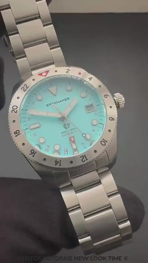Relógio Spinnaker Automático Croft SP-5157-11 *39mm *Edição Ltda GMT-3