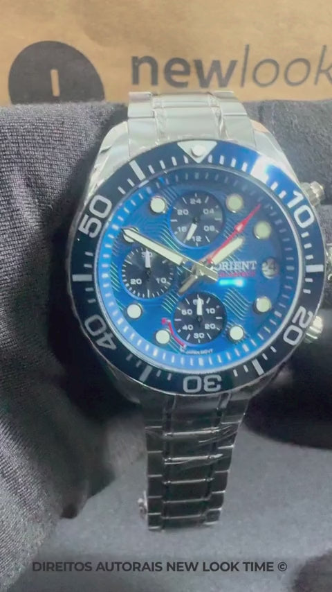 Relógio ORIENT Solartech Cronógrafo MBSSC300 D1SX