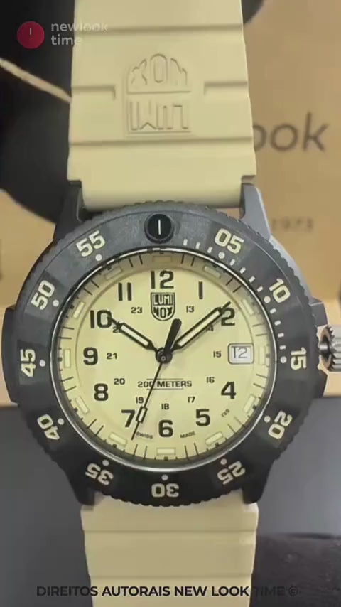 RELÓGIO LUMINOX NAVY SEAL EVO 3010.EVO.S *Safira *43mm *Swiss Made