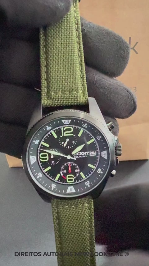 Relógio ORIENT SolarTech Cronógrafo MPSNC004 P2EX
